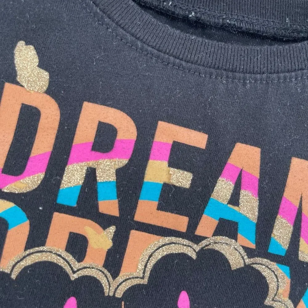 The Children’s Place Girls Dream Graphic T-Shirt Black 18-24 Months